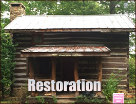 Historic Log Cabin Restoration  Nebo, North Carolina